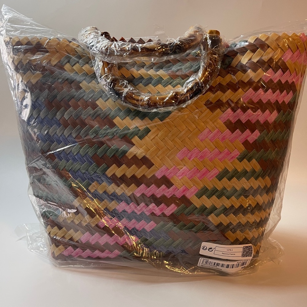 ๐ Top Handle Straw Tote Bag - Picture 2 of 13